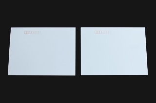 はがき 2面付 No.216 ケント 特薄 打返し Aタイプ(切手枠ナシ)