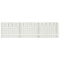 方眼カッティング定規滑止付１５ｃｍ　０１４－０１６７
