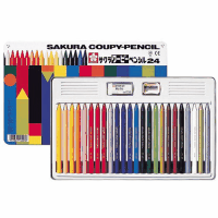 クーピーペンシル　ＦＹ２４　２４色　缶入
