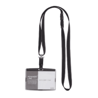 吊下げ名札　ハード　ＡＬ－８４２－Ｄ　ブラック