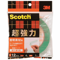 超強力両面テープ透明素材用　ＳＴＤ－１２　１２ｍｍ×４ｍ