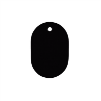 番号札　ＢＮ－Ｌ　大　無地　黒　５０枚