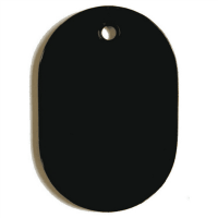 番号札　ＢＮ－Ｓ　小　無地　黒　１００枚