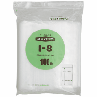 ユニパック　チャックポリ袋　Ｉ－８　２８０×２００　１００枚