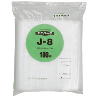 ユニパック　チャックポリ袋　Ｊ－８　３４０×２４０　１００枚