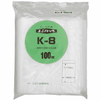 ユニパック　チャックポリ袋　Ｋ－８　４００×２８０　１００枚