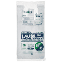 レジ袋バイオ　エンボス乳白２０号　１００Ｐ　ＧＲＥ２０