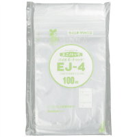 ユニパック　バイオポリ袋　ＥＪ－４　３４０×２４０　１００枚