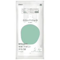 ａｓｕｎｏｗａバイオマス２５％手提袋Ｓ／３０号乳白１００Ｐ