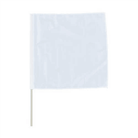 手旗　白　面ファスナー付