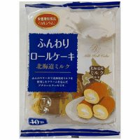 ふんわりロールケーキ北海道ミルク１０個入　取寄品※
