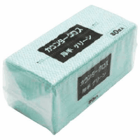 カウンタ－クロス　厚手　８０枚　グリーン×１２Ｐ