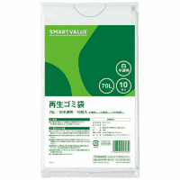 再生ゴミ袋　白半透明　７０Ｌ　１０枚　Ｎ０２０Ｊ－７０