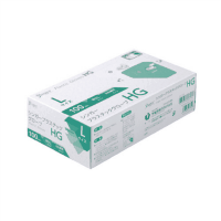 プラスチック手袋ＨＧ　Ｌ　粉なし　１００枚