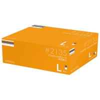 プラスチックグローブ（粉なし＃２１３５　Ｌ１５箱