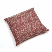 座布団麻の葉５５×５９ｃｍ　レッド