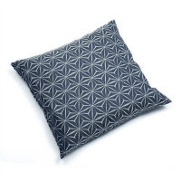 座布団麻の葉５５×５９ｃｍ　ブルー