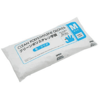 ポリエチレン手袋　Ｍ　１００枚　クリア