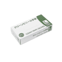 クリーンビニール手袋　粉なし　Ｌ　１００枚Ｘ２０箱