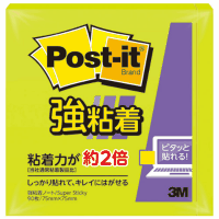 ポストイット強粘着７５×７５ｍｍ　６５４ＳＳ－ＬＩ　ライム