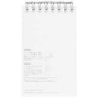 オープンリングノート　メモ　クリヤー　４０枚　Ｎ２７２０－１