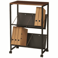 ファイルワゴン　ＹＳーＫ２９　天板付き２段　ＢＫ