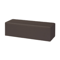 ブロックソファ　スクエアＷ１２００ＦＦ－Ｒブラウン