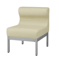 ロビーチェア　１人掛　７４３００１　ベージュ