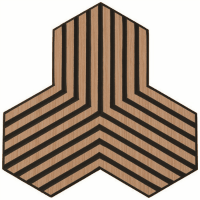 マグネット付吸音木目パネル＿ブラック