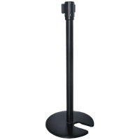 ベルト付きポールくぼみ型　ブラック