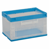 オリタタミコンテナ　ＣＢ－５１　２面扉　青