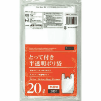 とって付ごみ袋半透明　２０Ｌ　３０枚　ＫＢ２０３Ｈ