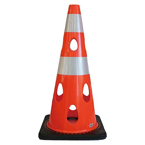 穴あきコーン　レッド