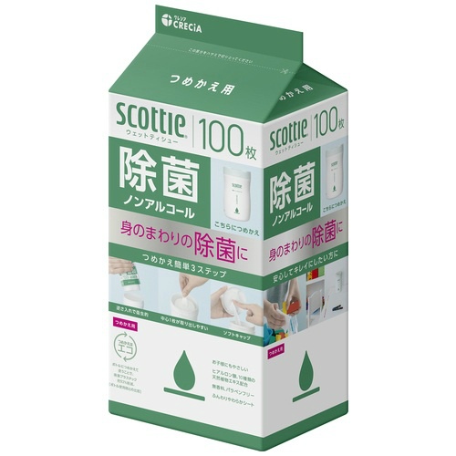スコッティウェット除菌Ｎアル　詰替　２４Ｐ