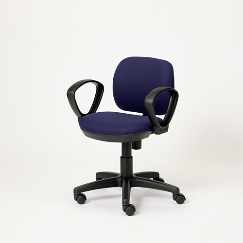 事務イス KB-JF60SL 肘付 ブルー 布張り