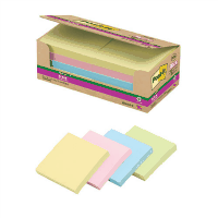 ポスト・イットエコノＰ　強粘着パステル　７５×７５ｍｍ　混色