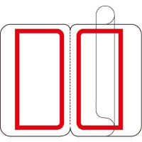 インデックスラベルフィルム付大　赤　Ｂ０５７Ｊ－ＬＲ　１０Ｐ