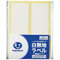 白無地ラベル　強粘着　３５×１０５　Ｂ５６０Ｊ　３０片
