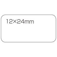 白無地ラベル　強粘着　１２×２４　Ｂ５５４Ｊ　３６０片×５Ｐ