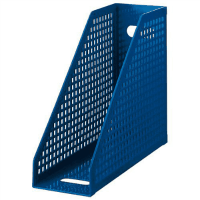 シスボックス（ＰＰ製）Ａ４縦横フリー背幅１０５ｍｍ青　１０冊