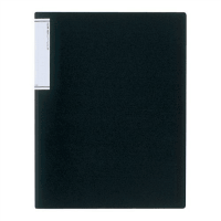 クリヤーブック（スリムタイプ）Ａ４縦２０ポケット黒　１０冊