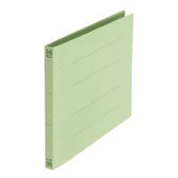 フラットファイル再生樹脂綴具Ａ４横　グリーン　３０冊