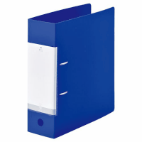 リクエストＤ型リングファイルＡ４縦　Ｇ２２９０－８　青
