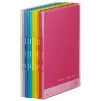 シンプリーズクリアーファイル＜中紙なし＞Ａ４縦１０Ｐ　赤