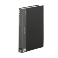 クリヤーブックＡ４縦　６０ポケット　ダークグレー