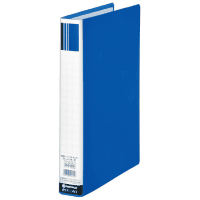 片開きパイプ式　綴厚３０ｍｍ　青　１冊