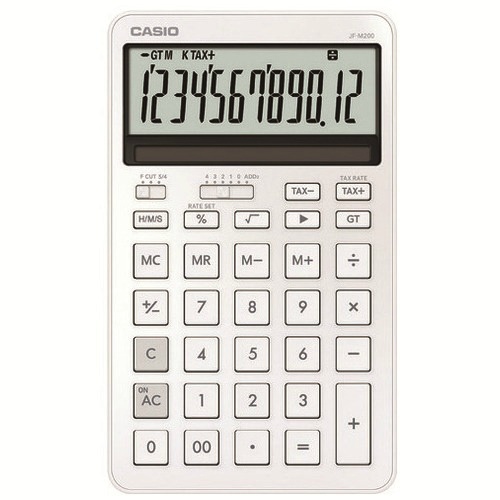 スタイリッシュ電卓　ＪＦ－Ｍ２００－ＷＥ－Ｎ　ホワイト