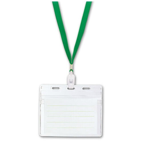 ＩＤカード用吊下げ名札　緑　ＮＦ－４５１－Ｇ　１０枚