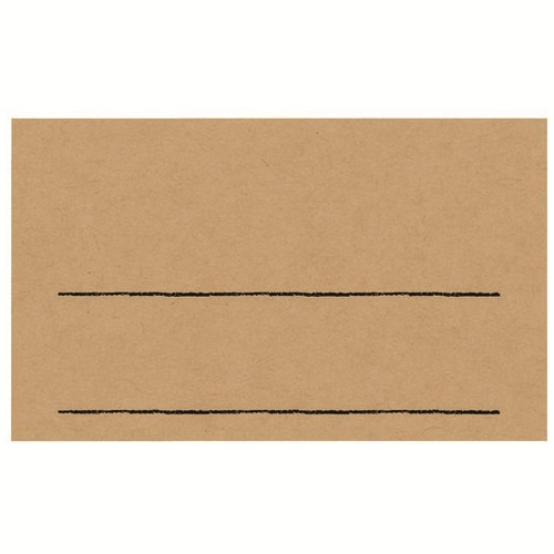 手書きＰＯＰ用カード　名刺サイズ　１６－１７５３　クラフト