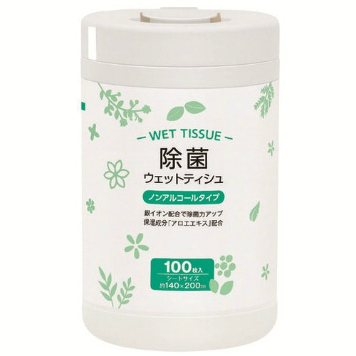 除菌ウェットティッシュ　ノンアルコール　本体１００枚